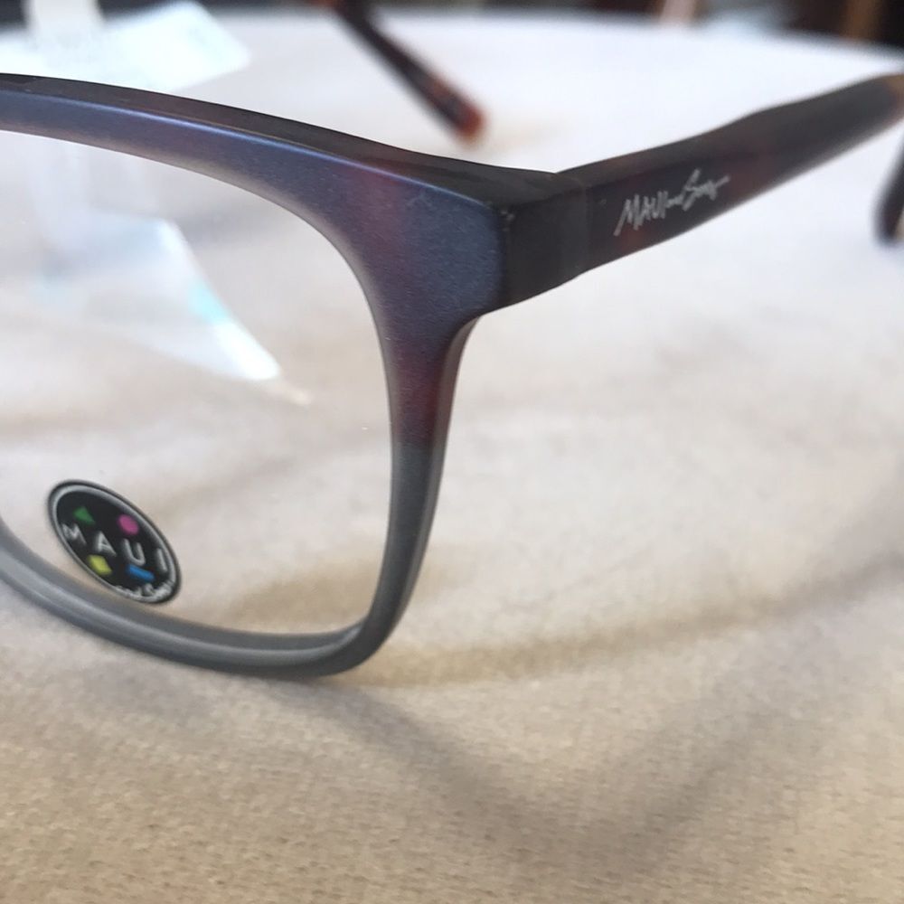 NEW MAUI AND SONS TORT BROWN UNISEX 52-19-145 EYEGLASSES EYEWEAR DESIGNER FRAME - Picture 2 of 6